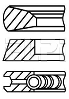 Set segmenti piston LP182 3223 STD ELPI